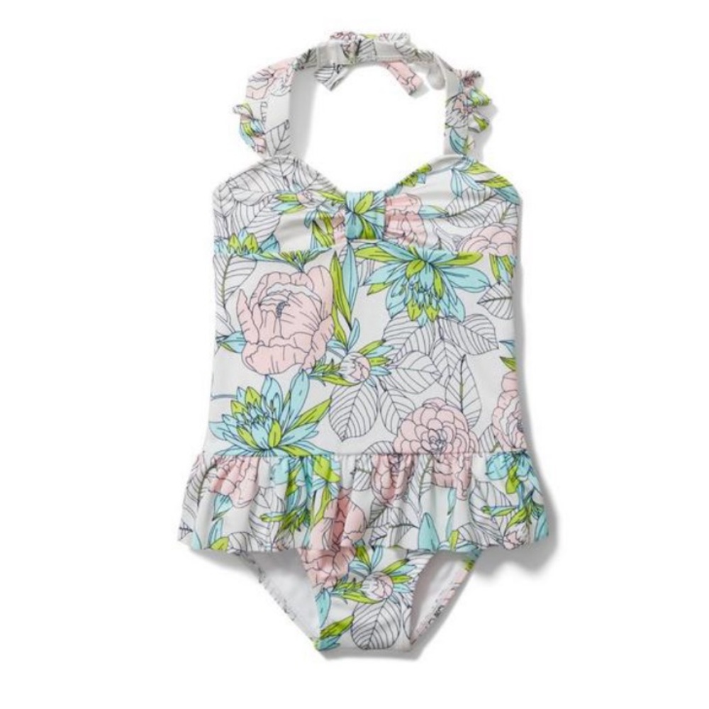 NEW Janie And Jack Floral bathing suit
